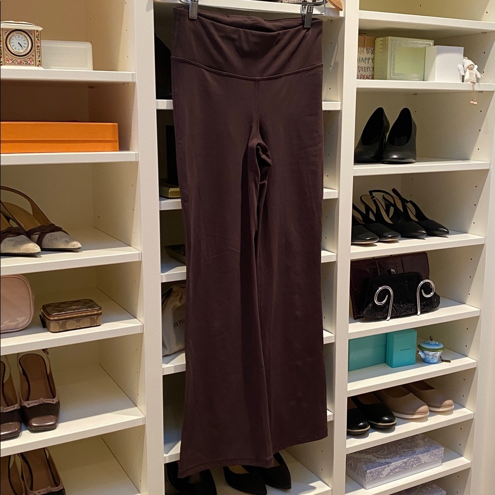 Gap Fit Chocolate Brown Flare Pants.  Like NEW. Size S Petite.